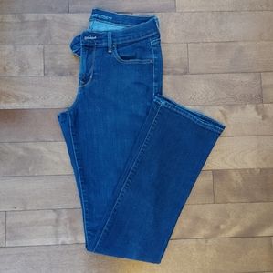 Old Navy Curvy Dark Wash Mid Rise Denim Jeans Size 6x32.5 long
